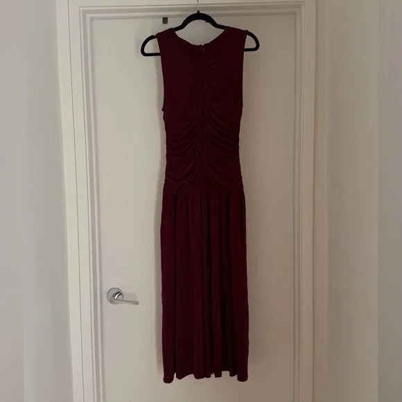 Ulla Johnson Flora Burgundy Sleeveless Dress - Picture 8 of 8